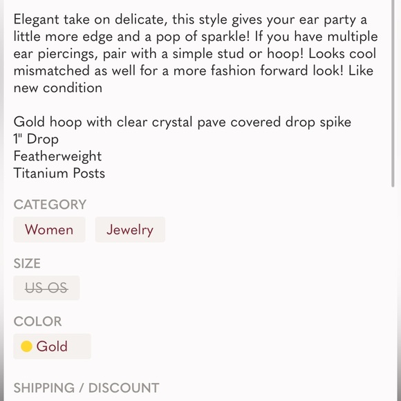 Stella & Dot Necklace and Earrings set - Picture 3 of 3